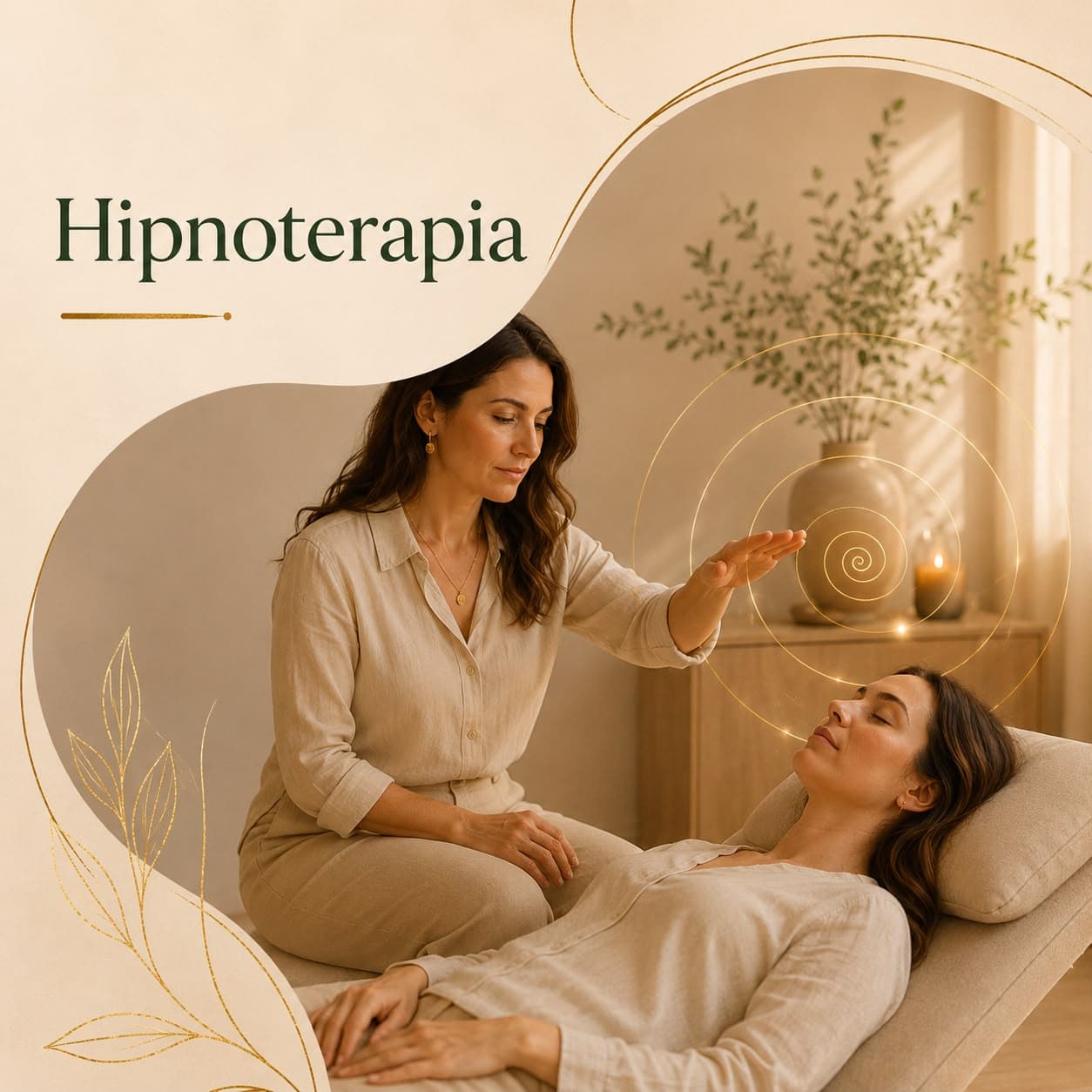 Hipnoterapia: sessão em ambiente sereno